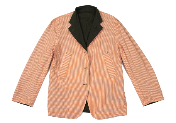COMME des GARCONS HOMME Cotton Stripe Reversible Jacket K-170842_014