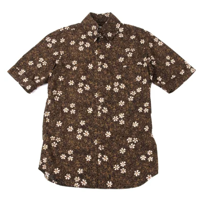 Vivienne Westwood MAN Floral Printed high-neck Collar Short-sleeved Shirt