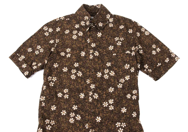 Vivienne Westwood MAN Floral Printed high-neck Collar Short-sleeved Shirt K-170844_002