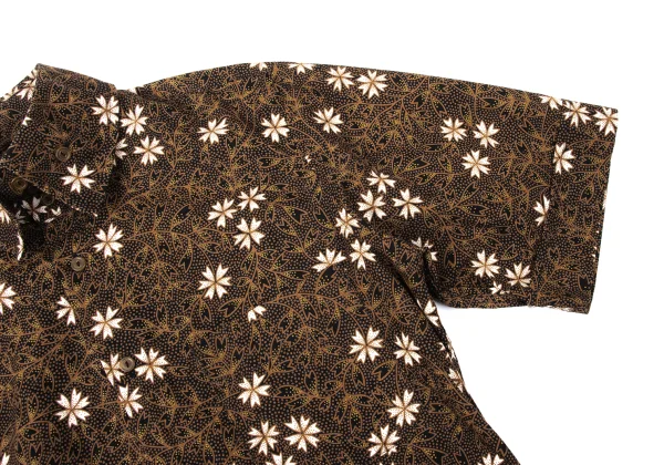 Vivienne Westwood MAN Floral Printed high-neck Collar Short-sleeved Shirt K-170844_006