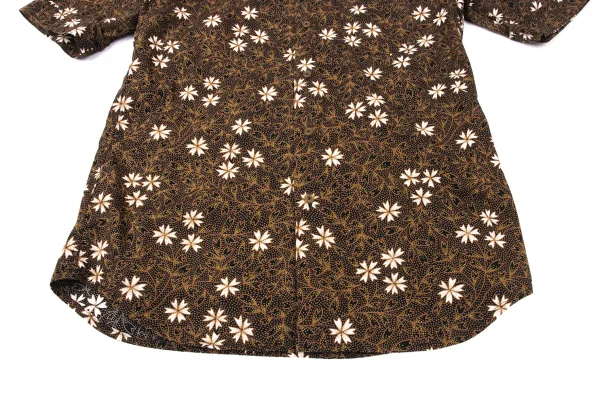 Vivienne Westwood MAN Floral Printed high-neck Collar Short-sleeved Shirt K-170844_007
