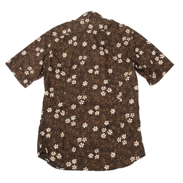 Vivienne Westwood MAN Floral Printed high-neck Collar Short-sleeved Shirt K-170844_009
