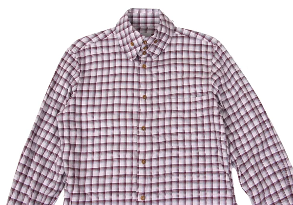 Vivienne Westwood MAN Check High-neck Collar Long-sleeved Shirt K-170846_002