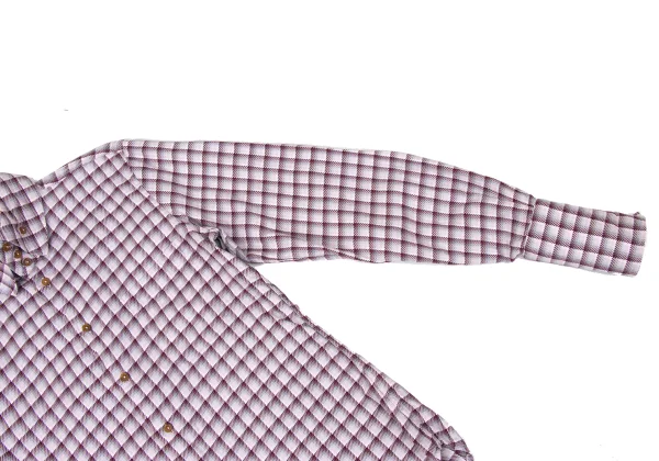 Vivienne Westwood MAN Check High-neck Collar Long-sleeved Shirt K-170846_007