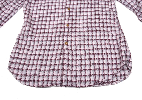 Vivienne Westwood MAN Check High-neck Collar Long-sleeved Shirt K-170846_011
