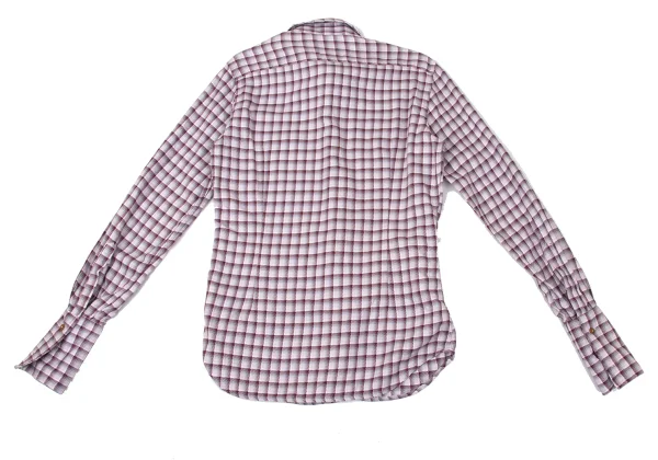 Vivienne Westwood MAN Check High-neck Collar Long-sleeved Shirt K-170846_014