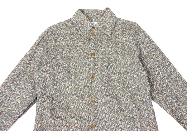 Vivienne Westwood MAN Cotton Floral Print Point Orb Embroidery Shirt K-170847_002