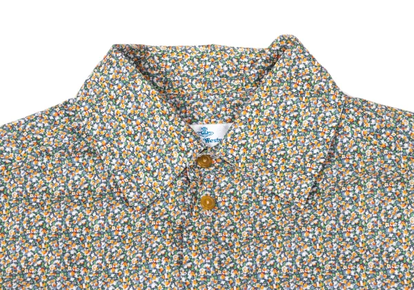 Vivienne Westwood MAN Cotton Floral Print Point Orb Embroidery Shirt K-170847_003