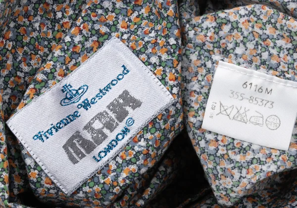 Vivienne Westwood MAN Cotton Floral Print Point Orb Embroidery Shirt K-170847_012