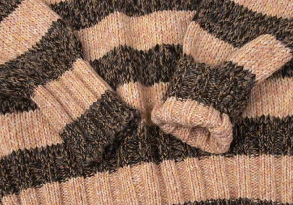 Vivienne Westwood MAN Wool Blend Orb Embroidery Striped Knit Sweater K-170848_004