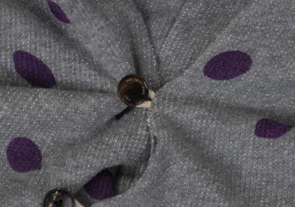 Paul Smith JEANS Cotton Dot Print Button Neck Pullover Hoodie K-170851_003
