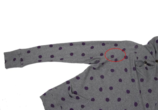 Paul Smith JEANS Cotton Dot Print Button Neck Pullover Hoodie K-170851_004