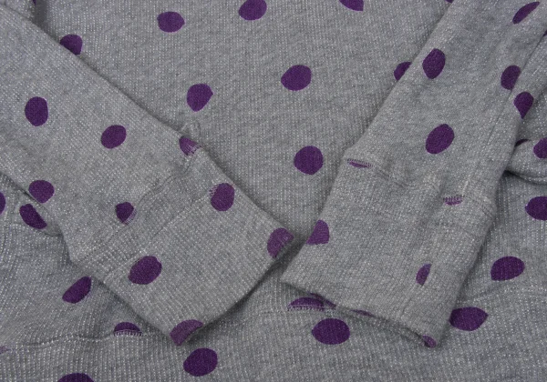 Paul Smith JEANS Cotton Dot Print Button Neck Pullover Hoodie K-170851_006