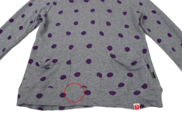 Paul Smith JEANS Cotton Dot Print Button Neck Pullover Hoodie K-170851_008