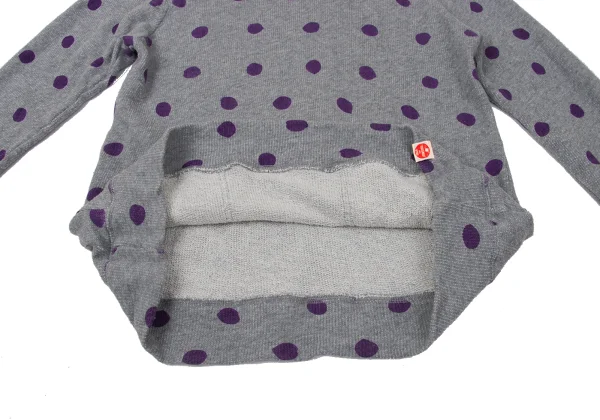 Paul Smith JEANS Cotton Dot Print Button Neck Pullover Hoodie K-170851_013