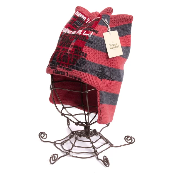 Vivienne Westwood Printed Knit Beanie Pink  K-170852_001