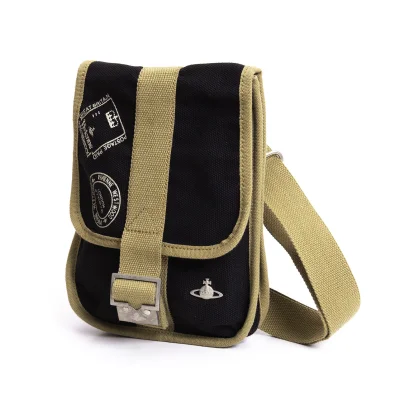 Vivienne Westwood Canvas Flap Shoulder Bag
