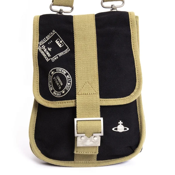 Vivienne Westwood Canvas Flap Shoulder Bag K-170856_003