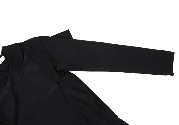 COMME des GARCONS Docking Design Stretch Round Collar Top K-170863_005