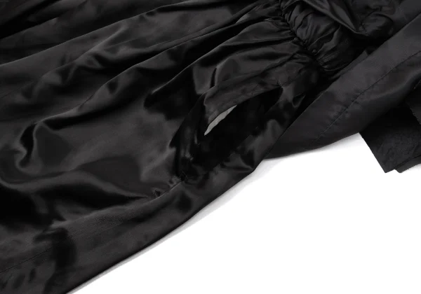 COMME des GARCONS Nylon Frill Tiered Design Cupro Skirt K-170864_009