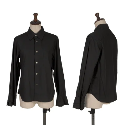 tricot COMME des GARCONS Cotton Cut-off Design Blouse