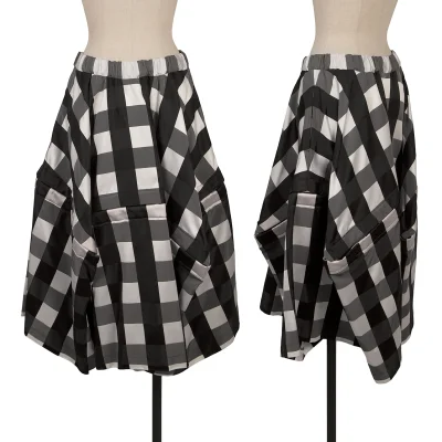 COMME des GARCONS Switching Design Check Voluminous Skirt