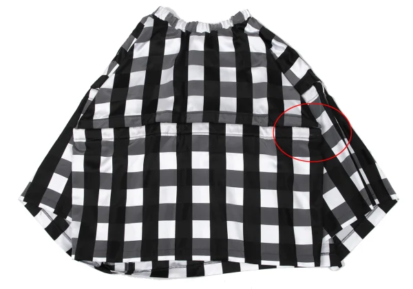 COMME des GARCONS Switching Design Check Voluminous Skirt K-170869_011
