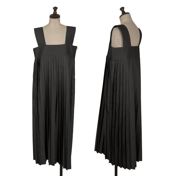 tao Cotton Poly Pleats Wide Overalls Grey S K-170871_001