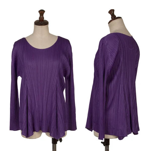 PLEATS PLEASE Drape T Shirt Purple 3 K-170874_001