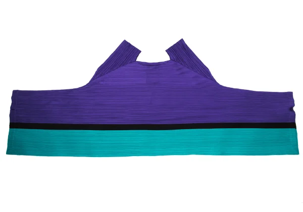 PLEATS PLEASE BOUNCE Pleats Tricolor Panel Drape Tunic K-170876_002