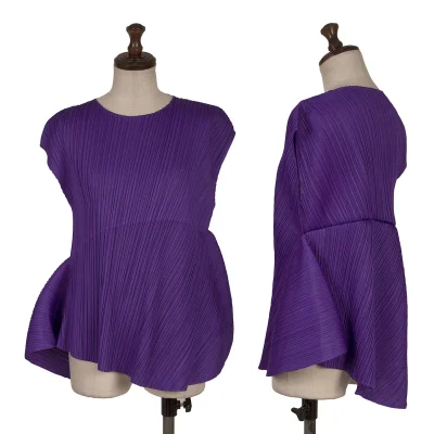 PLEATS PLEASE Pleats Hem Round Silhouette Drape Top