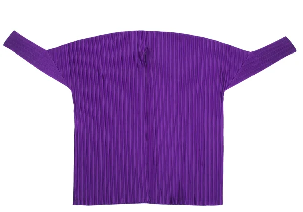 PLEATS PLEASE Pleated Buttonless Drape Cardigan K-170881_002