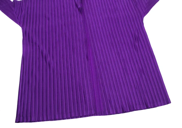 PLEATS PLEASE Pleated Buttonless Drape Cardigan K-170881_009