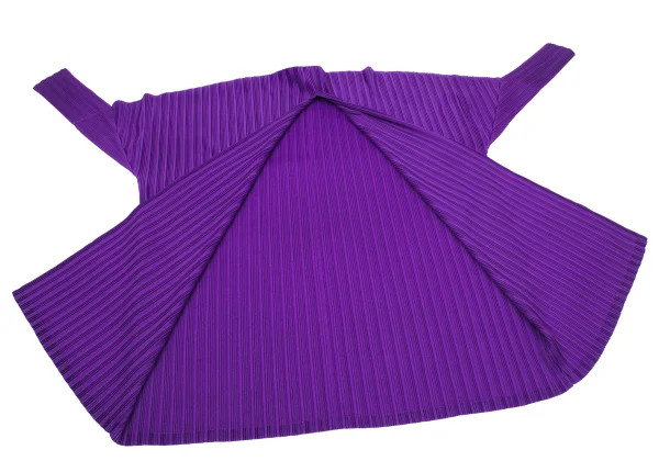 PLEATS PLEASE Pleated Buttonless Drape Cardigan K-170881_010