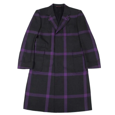 Paul Smith LONDON Wool Checkered Design Coat