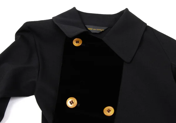 COMME des GARCONS Velour Switching Stretch Wool Twist Jacket K-170885_005