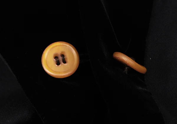 COMME des GARCONS Velour Switching Stretch Wool Twist Jacket K-170885_006