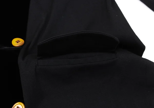 COMME des GARCONS Velour Switching Stretch Wool Twist Jacket K-170885_011