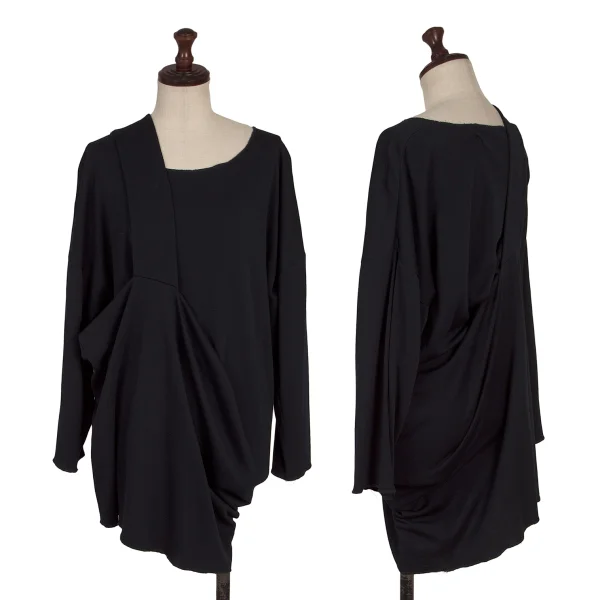 COMME des GARCONS Wool Strap Design Tunic Navy S-M K-170886_001