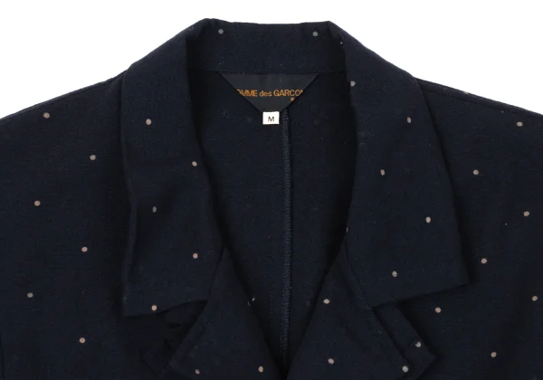COMME des GARCONS Wool Blend Pindot Layered Jacket K-170887_004