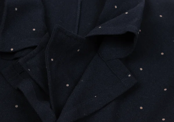 COMME des GARCONS Wool Blend Pindot Layered Jacket K-170887_005