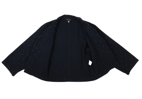 COMME des GARCONS Wool Blend Pindot Layered Jacket K-170887_011
