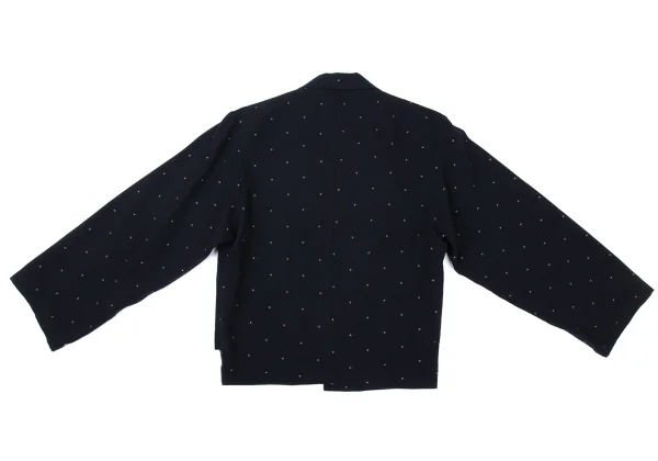 COMME des GARCONS Wool Blend Pindot Layered Jacket K-170887_012