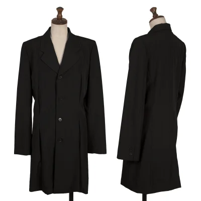 COMME des GARCONS Wool Tropical Wool Slit Pocket Long Jacket