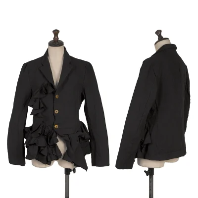 COMME des GARCONS Dyed Poly Frill Switching Jacket