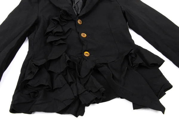 COMME des GARCONS Dyed Poly Frill Switching Jacket K-170891_008