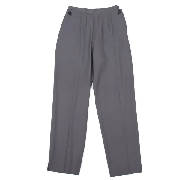 Jean Paul GAULTIER CLASSIQUE Pocket Button Pants Grey 40 K-170897_001