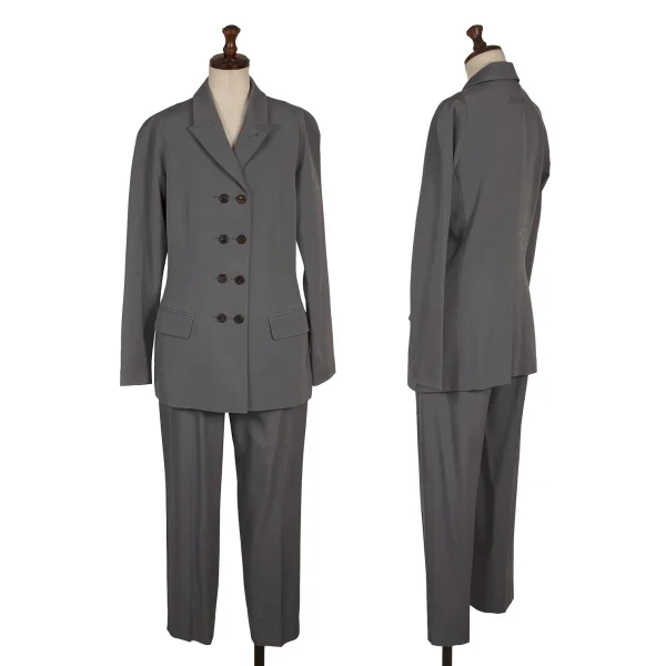 Jean Paul GAULTIER CLASSIQUE Wool Blend Jacket & Pants Grey 40 K-170898_001