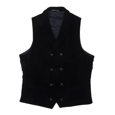 GIORGIO ARMANI Velour Semi-double Sleeveless Jacket