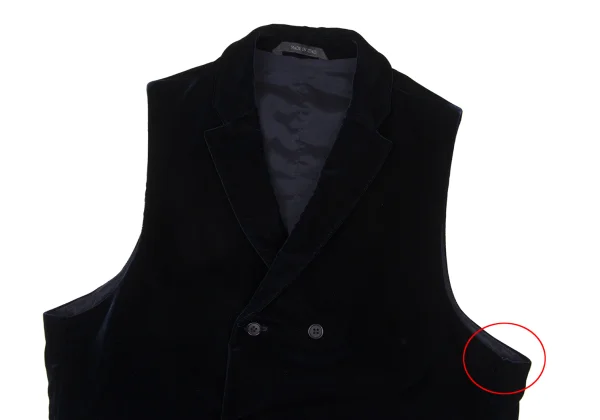 GIORGIO ARMANI Velour Semi-double Sleeveless Jacket K-170900_002